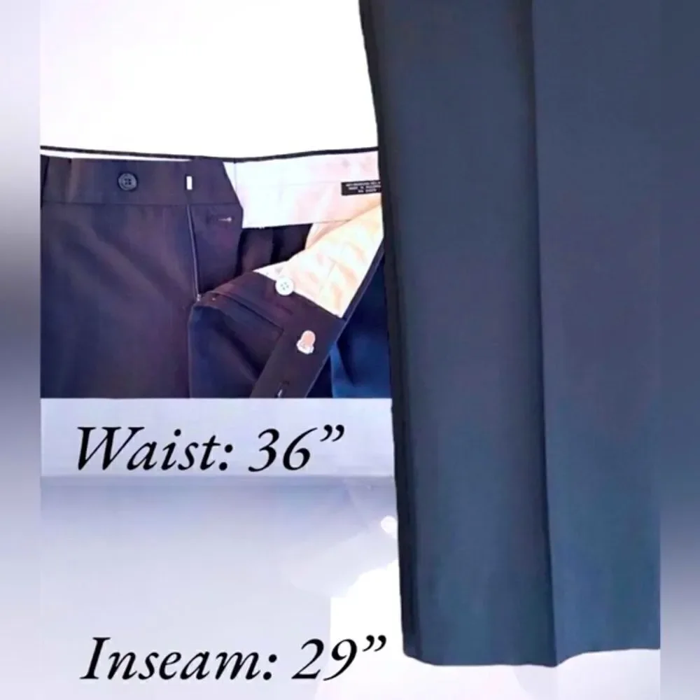 Gianelli Uomo l Men’s Suit l Gray w/Blue Accents l Jacket: 42R Pants: 36” x 29”